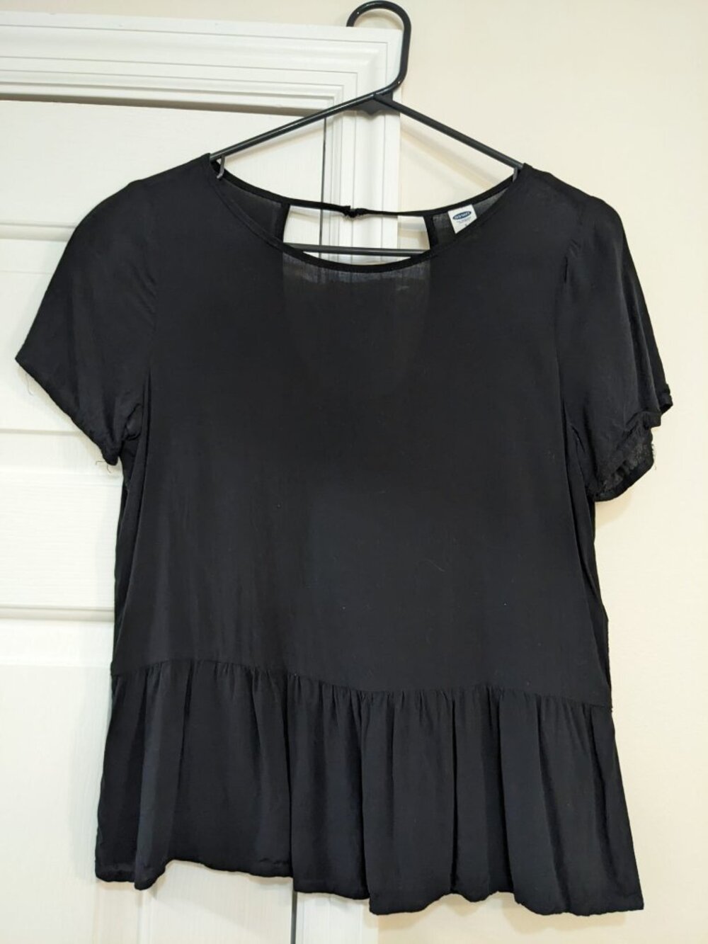 Black Peplum Top